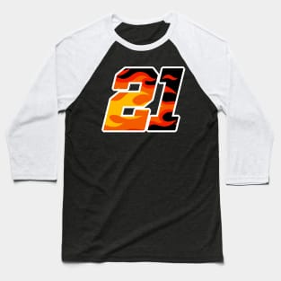 On Fire Number 21 Baseball T-Shirt